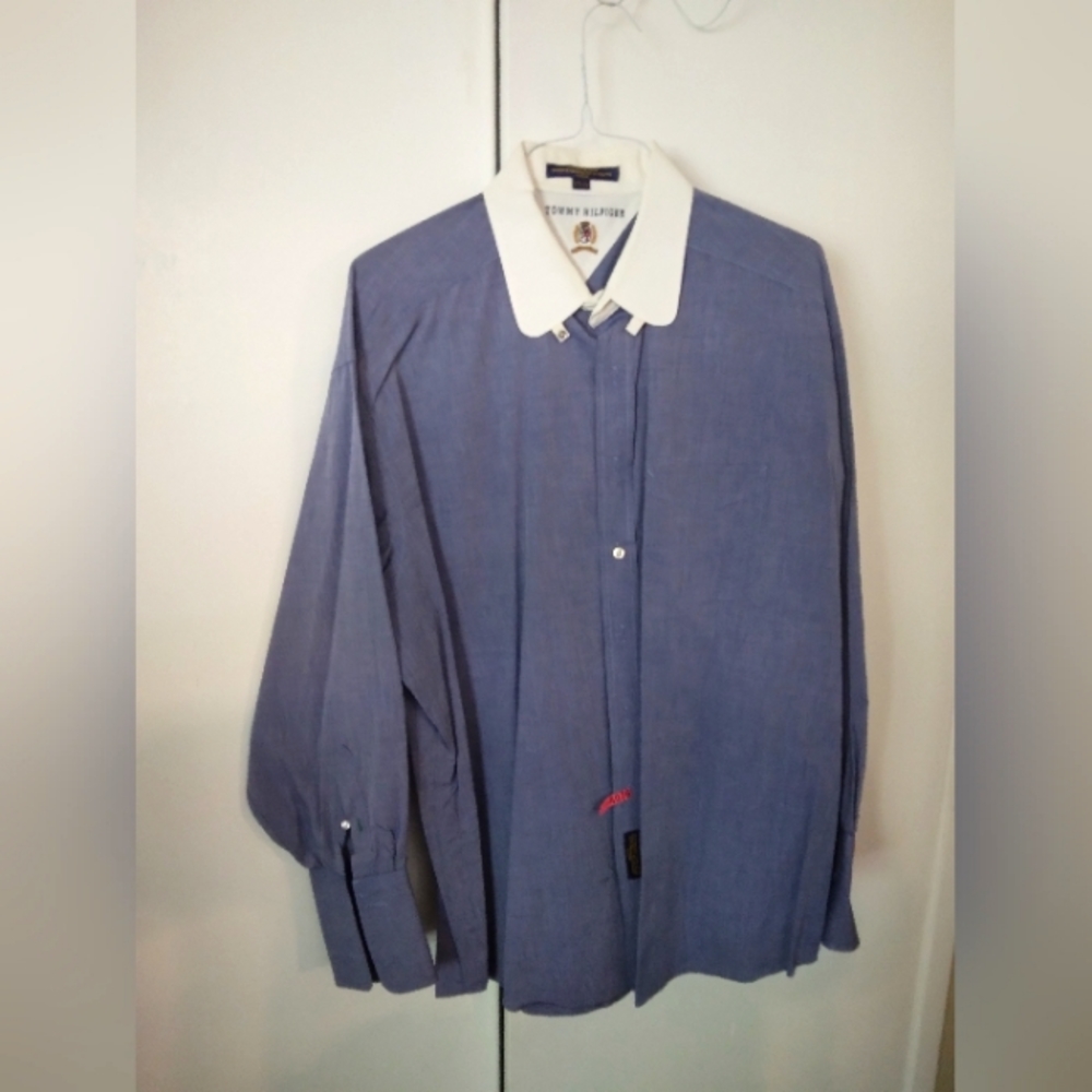 Men's Tommy Hilfiger French cuff shirt.
